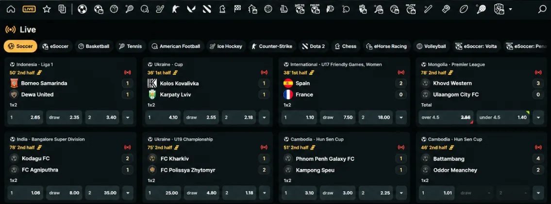 wincleo casino live betting